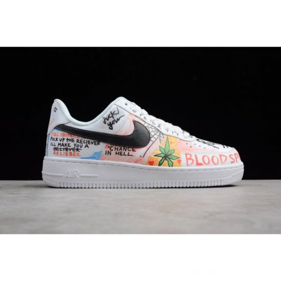 Nike Air Force 1 Low Graffiti Harlem Beyaz Renkli Kaykay Ayakkabı Türkiye - SWZ58R6T